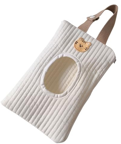 Reusable Wipes Pouch - Refillable Wipes Pouch Portable Paper Tissue Dispenser - Dustproof Holder Case, Stroller Tissue Bag for Hand, Face, Makeup Removal