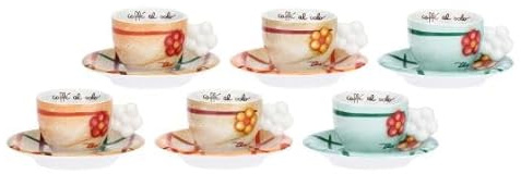 THUN 6 tazzine caffè espresso codette