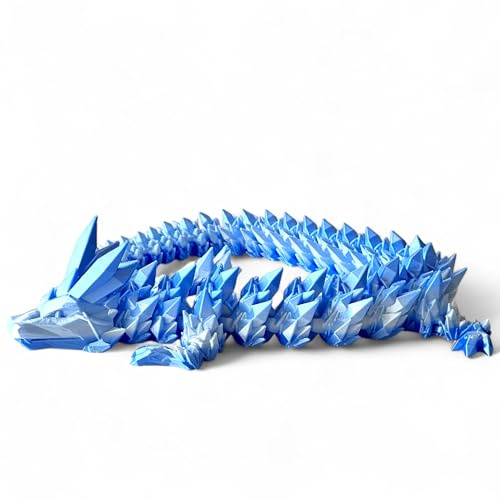 Drache 60 cm 3D bewegliche Figur, Kristalldrache, Kinderdekoration, Schreibtisch Deko, Geschenk Kindertag