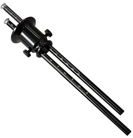 Calibro a Rotella - Truschino per Marcatura in Falegnameria,Guida Lega Alluminio Doppia Scala Misurazione per Progetti Mobili Falegname Casa