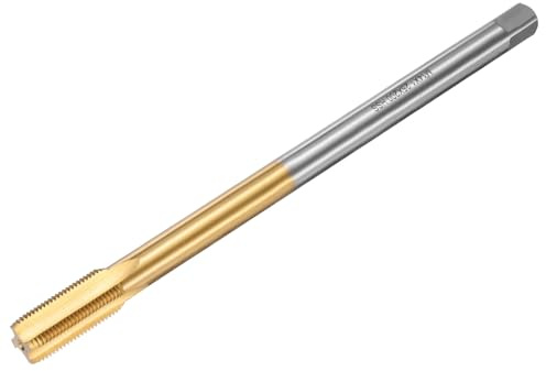 sourcing map Metric Thread Tap M14 x 1.25 H2 200mm Straight Flute Screw Thread Milling Machine Taps Threading Tapping Repair Tool