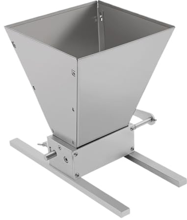 Molino de cereales manual Molinillo de granos manual 4 l/1,06 galones con manivela y granularidad ajustable acero inoxidable for moler cebada, trigo otros
