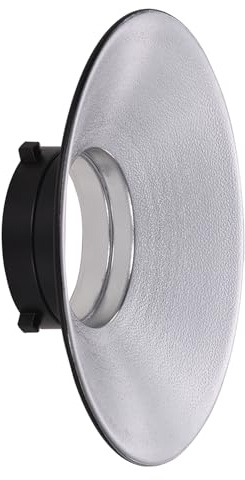 120 Grad Weitwinkel Fotografie Blitz Reflektor Bowens Mount Diffusor Dish Aluminiumlegierung Studio Stroboskop Zubehör für Portrait Kunst Hochzeit Haustiere Blumen Schreibwaren Werbung