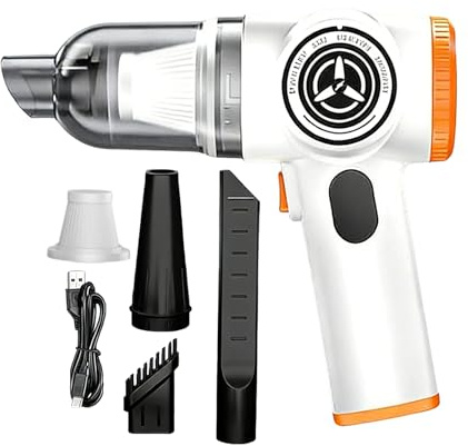 Générique Aspirateur De Voiture sans Fil - Dépoussiéreur De Détail Rechargeable 15000Pa,Aspirateur pour Nettoyage Intérieur | pour Meubles De Maison Sedans SUVs RVs Minivans Pickups Bateaux Véhicules