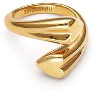 SINGULARU - Ring Abbraccio Amour. Edelstahl mit 18K vergoldung und Edelstahl. Schmuck für Damen.
