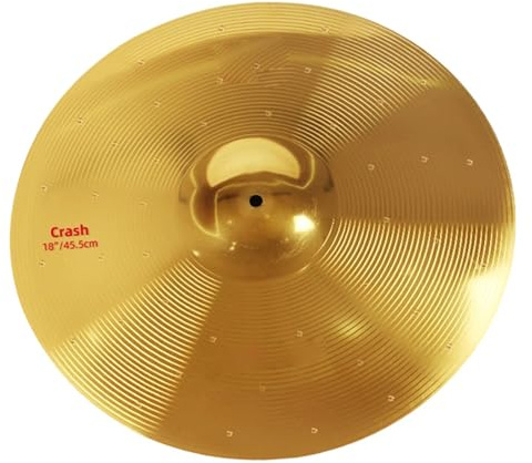 Estándar Platillos Platillo Para Batería 10 Splash 16 Crash 18 Heavy 20 Pulgadas Ride 14 Hi Hat Accesorios De Instrumentos Percusión(18 inch)