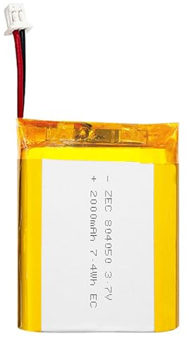 ELLENNE - Battery Lipo DIY 804050-3.7 V DC 2,000 mAh Ports 2P-PH - Surge Protection, Over-Discharge and Short Circuit