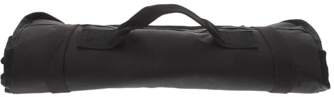 Milisten Bolsa para Cuchillos Chef Profesional de Tela Oxford Negra 22 Ranuras, Estuche Portátil para Guardar Cuchillos y Utensilios de Cocina, Maletín Resistente y Multifuncional para Uso
