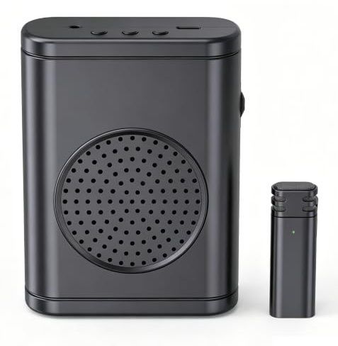 Amplificador de Voz con micrófono de Solapa inalámbrico | amplificador de voz con micrófono, amplificador de voz sin etiqueta, altavoz con micrófono Lavalier de voz Bluetooth