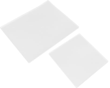 Healeved 2 Pezzi Piastra di Stampa Formato A4 200x250mm e Quadrata 152x152mm in Gel Trasparente Riutilizzabile Compatibile Piastre Acriliche per Journaling e Creazione di Art Card