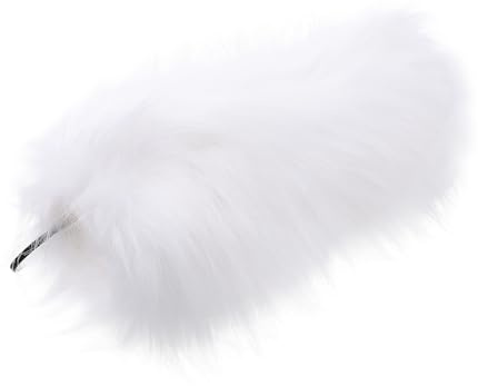 OUNONA Hand Warmer Faux Fur Hand Muff with Lanyard White Lightweight Washable Insulated for Women