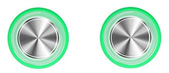Controlador de juegos de teléfono - Joystick de pantalla táctil móvil para teléfono, Android, tableta, Ipad - mando de juego - 2 unidades - color verde