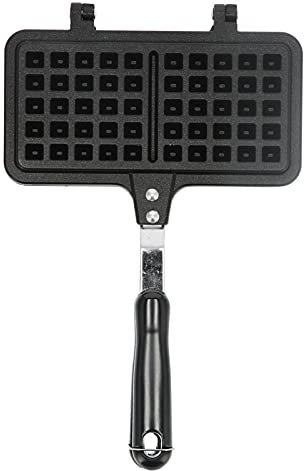 Goshyda Piastra per Waffle a Doppio Lato, Piastra per Waffle in Lega di Alluminio Antiaderente per Uso Domestico, teglia per Waffle a Doppio Lato, per tostapane e Snack