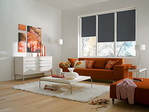 Sunlines Smart Style Elektrisches Rollo, Polyester, Anthrazit, 180 x 180 cm