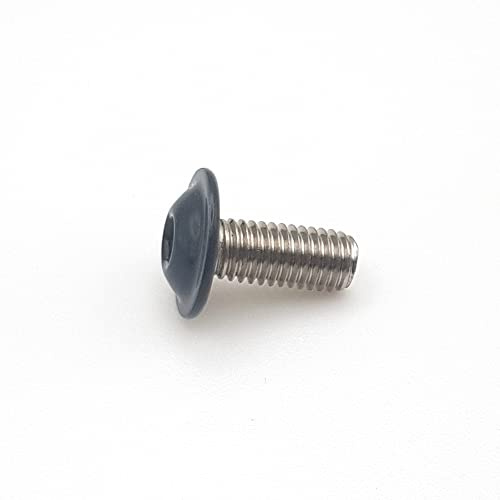 Metallschraube M5 x 12 mm RAL 7016 grau anthrazit Linsenkopf Innensechskant Sockel Edelstahl A2 x 100
