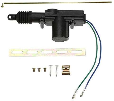 Kit motore per chiusura centralizzata della portiera dell'auto Attuatore a 2 fili Accessori per sistema di chiusura centralizzata a distanza elettrico 12V Sicurezza universale portatile con tastiere