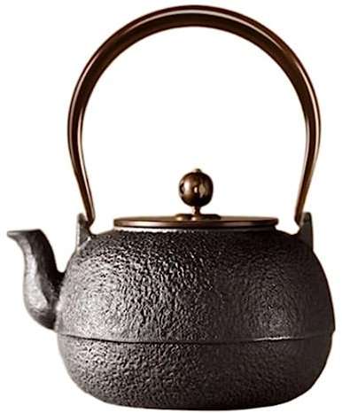Teiera in Ghisa Teiere Giapponese 1.4L/1400 ML Teiere Ghisa Teiera Pentola di Ferro Bollitore personalità Bollitore Teiera per La Famiglia tè del Pomeriggio Teiera Giapponese