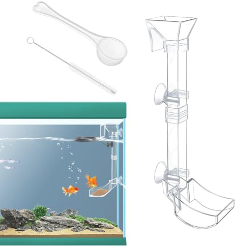 Kongou Shrimp Feeder Tube, Rohr Und Futter Schale Für Garnelenfutter, Transparentes Fischfütterungsrohr Kit Für Aquarium Fisch Tank Versorgung, Futterschalen Set Für Garnelen, Fische Und Schnecken