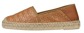 Geox D LAMPEDUSA A - Sandalo Espadrillas con Zeppa Donna, Camel,