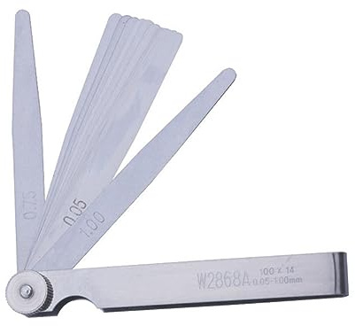 Spessimetro a Lamelle, Spessore Spessimetro Calibri Filler Spessimetro Calibri Strumento di misurazione for la lavorazione del legno Per misurare larghezza/spessore(W2868A)