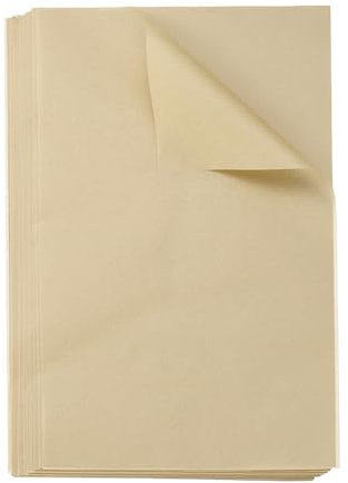 QUARKZMAN 200 Stück Pergamentpapier Quadratblätter 11,81 x 15,75 Wasserdichtes Trockenfutter Verpackungspapier für Einlagen Picknickkorb Brot Hamburger Wrap Küche, Holzfarbe