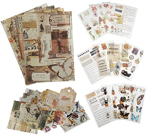 TOPBATHY Scrapbooking Sticker Pack 3 Sets of Decorative DIY Planner Decals for Journaling Notebook