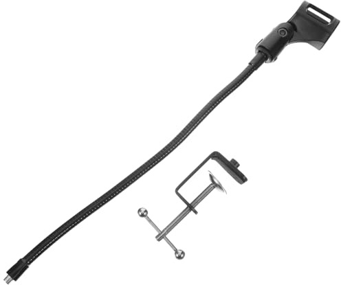 Gatuida Mikrofonständer mit Flexiblem Mikrofonarm Tisch-handyhalterung aus Metall Verstellbarer Handyhalter für Schreibtische und Live-streaming