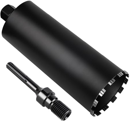 CPROSP 1¼ UNC Diamantbohrkrone mit SDS MAX Adapter, für Bohren in in Beton | Für Bohren in in Beton, Stahlbeton; Kernbohrkrone DM 200 mm; l 420 mm; Kernbohrer; Mauerwerk und Stein