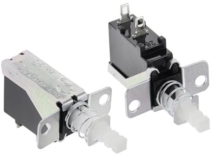 Interruttore autobloccante a chiave dritta KCD-A10 SW-3 A04 Interruttore di alimentazione 2 pin Molla esterna 5 A 5 pezzi