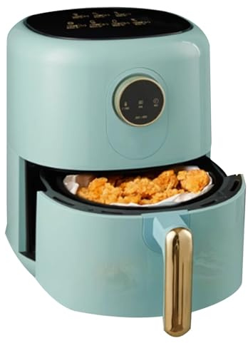 YAONJS 3.5L Air Fryer Small Household Rotary Button Oven Integrated Multifunctional Large Capacity Electric Fryer Cooking Machine(Green)