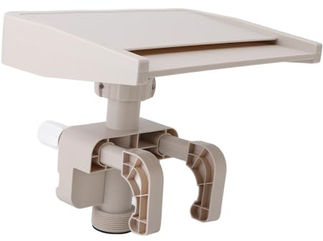 Syrisora Water Fountain for Above Ground Pool Pool Waterfall,Relaxing Waterfall Cascade Above Ground Swimming Pool Fountain Spillway Attachment Detachable PVC
