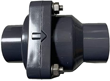 PLLJIAXUAMCLNL 1pcs UPVC Obturateur à Clapet Anti-Retour, Plastique Clapet Anti-Retour Unidirectionnel, 25-160MM Intérieur Diamètre Vertical Clapet de Non Retour Universel (Inner 25mm)