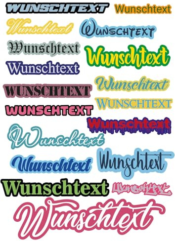 Autoaufkleber Wunschtext 2 Farben selbst gestalten – personalisierter Vinyl Schriftzug Sticker für Auto Motorrad Fahrrad Wand – individueller Text mit Wunschfarbe & Schrift