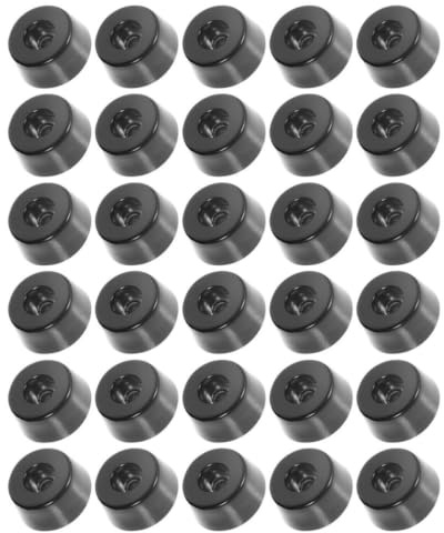 30 Pièces Pieds en Caoutchouc pour Planche à Découper, Noir