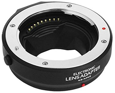 FocusFoto Anillo adaptador de enfoque automático electrónico AF para lente de montaje 4/3 de cuatro tercios a Olympus Panasonic Micro Four Thirds M4/3 como DMW-MA1 MMF-1 MMF-2 MMF-3