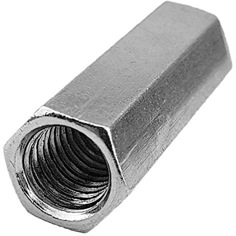 1 Stück Verbindungs Muttern Größe M8 Edelstahl V4A VA rostfrei Sechskant SW 13mm, Länge 30mm lang Kupplung Distanz Muffen Verlängerung Stangen Verbinder Hülsen Kupplungen Gewinde
