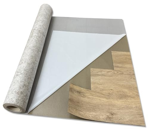Dämmmatte uficell® VinoStick® silentPremium, selbstklebende Akustikmatte für Klebe Vinylböden, Flächengewicht ca. 2,6 kg/m² Druckfestigkeit: 450 kPa, Rollengröße: 6,5 m² (2 Rollen | 13 m²)