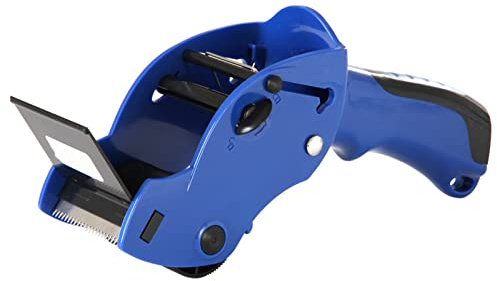 Yirepny Verpackungsbandabroller, wasseraktivierter Klebebandabroller für Bänder bis zu 7,6 cm Breite, Klebebandabroller, Abdichtung, Bürobedarf, blau