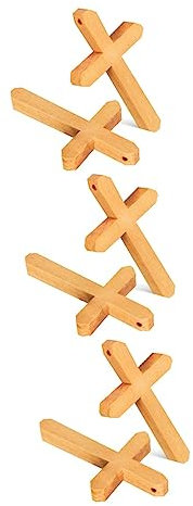 COHEALI 3 Sets Robustes Holz-wandkreuz- Christliches Palmkreuz Jesus- Präsentieren 2 Stück * 3