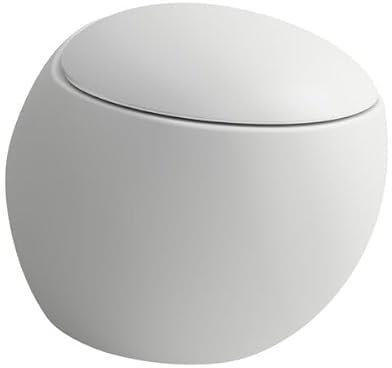 Laufen Alessi one WC suspendu, chasse deau basse, sans rebord, 585x390, kit de montage inclus, H8209717570001, Couleur: blanc mat