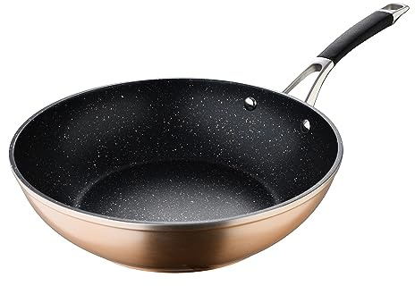 San Ignacio Cádiz Wok, 28 x 8 cm, Aluminio Forjado, Adecuado para Inducción