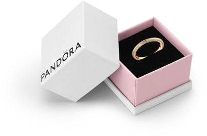 PANDORA ME 14K Gold-Plated Pavé Ring | 14k Gold-Plated Pavé Ring Set with 86 Micro Bead-Set Clear Cubic Zirconia, Stackable or Worn on Its Own