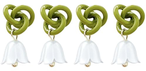 SAFIGLE Maiglöckchen Ohrringe Damen Ohrhänger Legierung Zartes Blumen Design Leicht Frühling Sommer Schmuck Für Alltag Fest Hochzeit