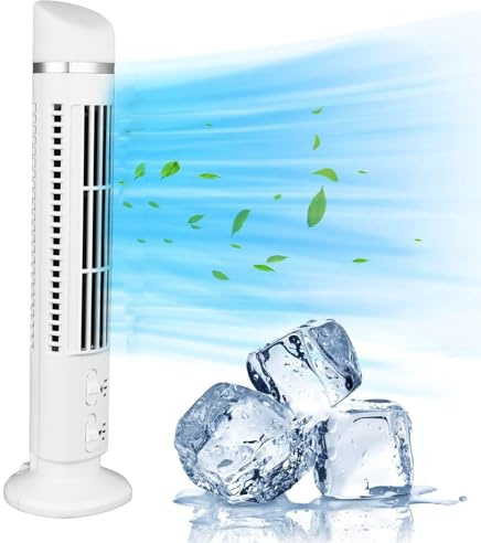 Ventilateur tour sans pales, ventilateur de bureau USB portable, ventilateur de refroidissement sans pales, ventilateurs oscillants à 90 °, ventilateur sans pales sur pied avec lumière pour la maison