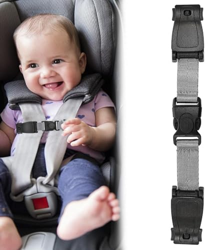 Clyhon Fibbia Gancio Cintura Seggiolino Auto Bambino, Dispositivo di Sicurezza Seggiolino Auto, Impedisce al Bambino di Togliere le Braccia Dall’imbracatura, per Seggiolini e Passeggino, 1 pièce gris