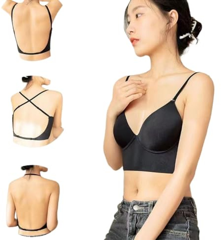 BH mit niedrigem Rücken für Frauen, tiefer rückenfreier BH, Multiway-Träger, wandelbarer BH,Deep Back Bras