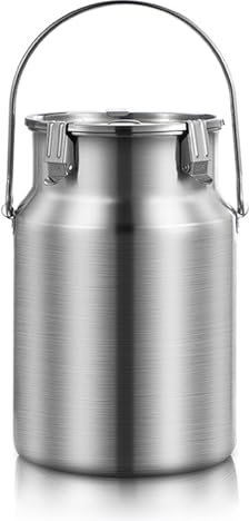 Generico Bidone del Latte in Acciaio Inossidabile 304, Secchio del Latte Resistente 3-10L Secchio del Vino barile di Olio brocca di Servizio distributore di Bevande per Acqua con Coperchio