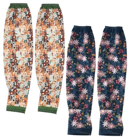 YARNOW 2paare Gartenärmel Für Den Oberarm Schweißärmel Für Frauen Tattoo-ärmel Für Damen Bauernärmel Zum Schutz Vor Stift Kühlärmel Für Damen Und Herren Für Gartenarbeit Und Outdoor-