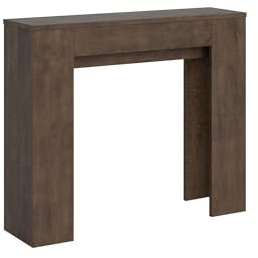 BS COM Mesa consola extensible 90 x 25/181 cm Slyx nogal