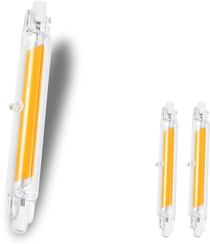 GDYOD R7S LED 118mm Dimmbar,20W Ersatz für 200W Halogen Leuchtmittel,R7S LED Stab Warmweiß 3000K 2000LM,Kein Flackern,360°Abstrahlwinkel,AC/DC 220-240V,2er Pack